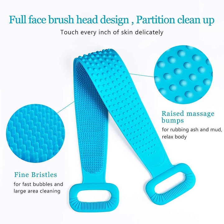 Belt Body Scrubber Brush With Long Handle