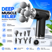 High-Power 5-Head Electric Massage Gun