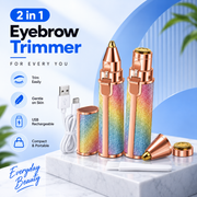 Chargeable 2 in 1 Eyebrow Trimmer and Facial Hair Remover for Women
