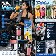 HP-189 Portable USB Rechargeable Juicer Blender Cup with Digital Display
