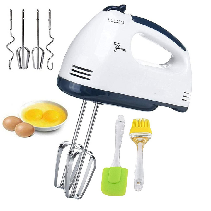 180W Electric Beater High Speed Hand Mixer Egg Beater For Cake Making and Whipping Cream with 7 Speed Control