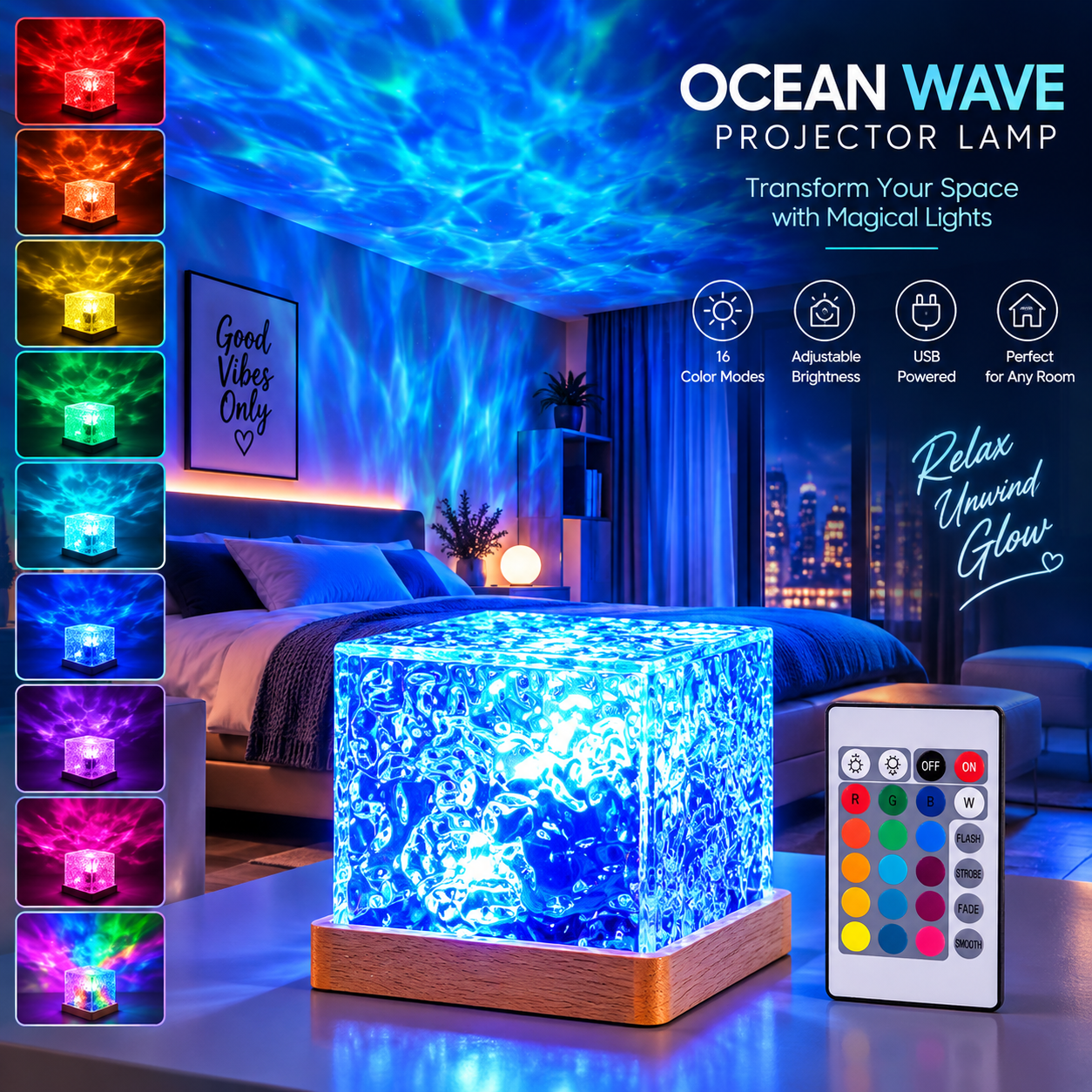 Ocean Wave Night Light